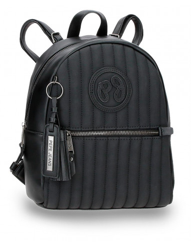 MOCHILA 28CM PJL LIA NEGRO